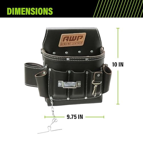 AWP Tool Pouch, Electrician Tool Pouch, Premium, Professional Multi-Pocket Organizer