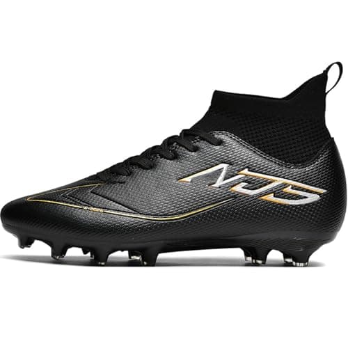 NINIKUA Mens Soccer Cleats Outdoor Professional Training Turf Football Boots Lightweight Breathable Youth Boys Athletic Training Sneakers for AG/FG
