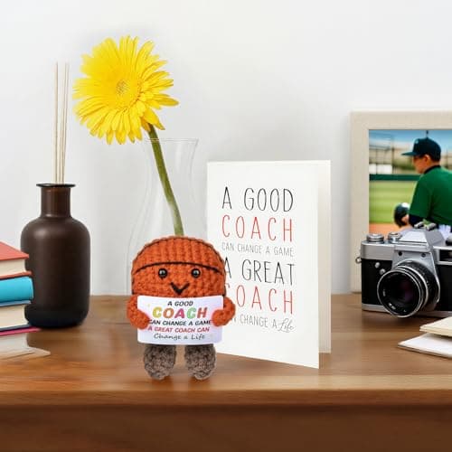 Basketball Coach Gifts - 5PCS Cheer Coach Thank You Appreciation Gifts for Men Women Basketball Coaches Retirement Birthday Gifts