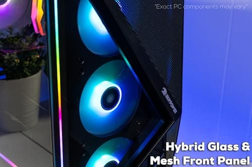 iBUYPOWER Slate Gaming PC Desktop Intel Core Ultra 7 265F CPU, NVIDIA GeForce RTX 5060 8GB GPU, 32GB DDR5 RGB 5200MHz RAM, 1TB NVMe SSD, Windows 11 Home, Computer w/Keyboard and Mouse - SBI7N5603