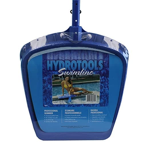 Swimline 8039 Premium Extra Strong Leaf Skimmer Net Head Cleaner for Swimming Pool Spa Fountain Pond Hot Tub Leaves Bugs Debris Fine Cleaning Maintenance, Heavy Duty Large, Blue