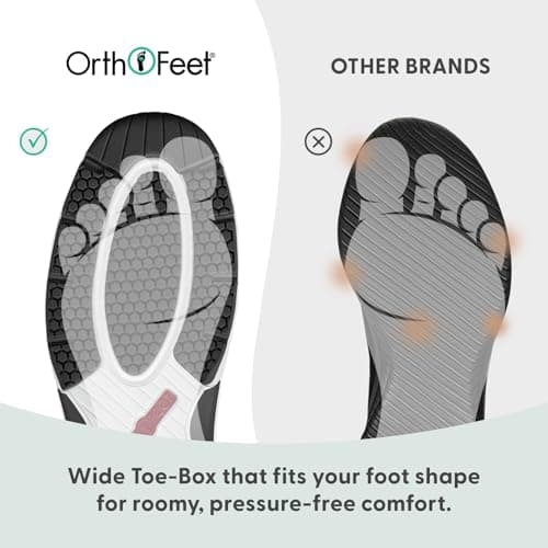 Orthofeet Women's Orthopedic Knit Coral Sneakers