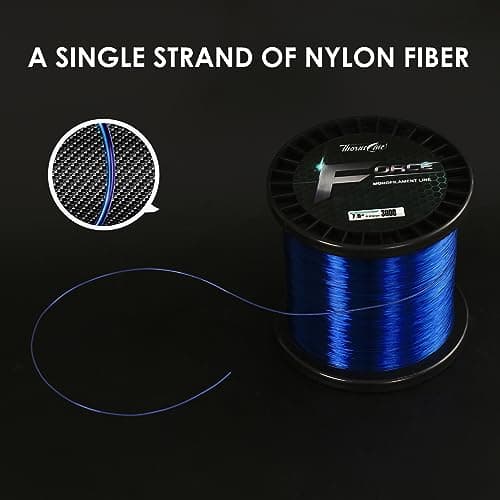 ThornsLine Force Monofilament Fishing Line, Heavy Duty Strong Mono Fishing Wire, Clear Nylon Leader Line
