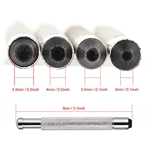 POCREATION Watch Repair Kit,3-4.5mm Handy Wristwatch Watch Crown Winder Helper Mechanical Winding Repair Tool Watch Repair Tools for Home Shop