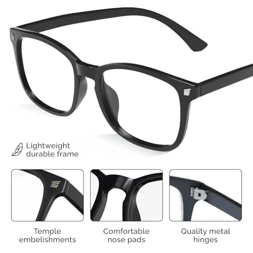 livho High Tech Blue Light Glasses - Advanced Blue Light Blocking Computer Glasses - Screen Fatigue & UV Protection