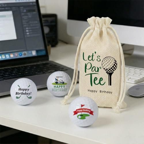 Golf Birthday Gifts for Men, 3 Pcs Birthday Golf Balls for Golfers Dad Grandpa Husband Friends, Novelty Birthday Golfing Gift B0GKFW2FFB