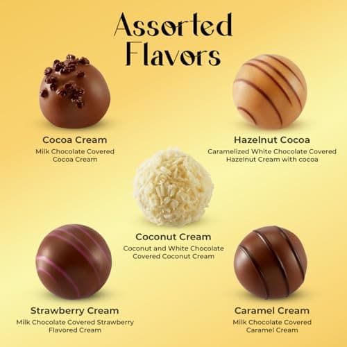Holiday Assorted Chocolate Truffle Gift Box - 15 Count. Ideal Assorted Chocolate Gift Box for Easter, Anniversary, Birthday and Special Occasions, Perfect for Sharing with Loved Ones B0GJ6QLWJN