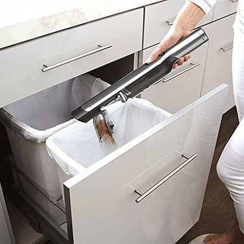 Shark WV201 WANDVAC Handheld Vacuum (Renewed) Lightweight at 1.4 Pounds with Powerful Suction, Charging Dock, Single Touch Empty and Detachable Dust Cup (WV201BLK Black)