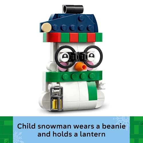 Christmas Craft, Building Toys, Girls & Boys, Ages 6+, Christmas Tree Decoration with Hanging Rings, 168 pieces LEGO Snowman Ornaments 40812 B0G2KJ8V5R