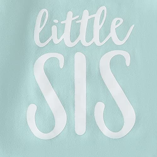 AMAWMW Newborn Baby Girl Little Sister Sleeper Gown Stripe Long Sleeve Nightgown Pajamas Gifts Stuff Essential Outfit