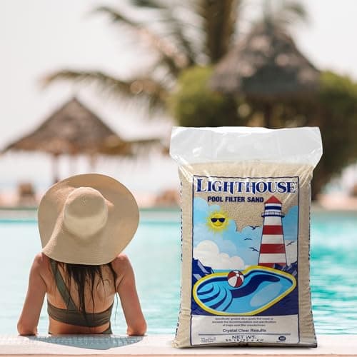 U.S. Silica 50 Pound Pool Filter Sand, Safe and Odorless Crystalline Silica Filtration Media for Swimming Pool Systems Maintenance