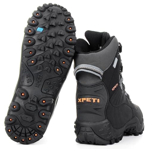 XPETI Men’s Thermator Mid-Rise Lightweight Hiking Insulated Non-Slip Outdoor Boots