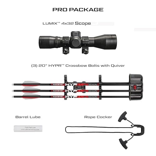 Killer Instinct Vital-X with Dead Silent Crank Crossbow Package. The Vital-X is a Top Crossbow for Hunting Deer or Your Favorite Game!