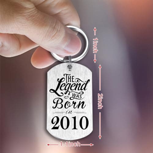 Yobent Birthday Gifts for Men Women Him, Happy Birthday Personalized Keychain, Men Gifts for Bday Unique B0CQ8GFN4W