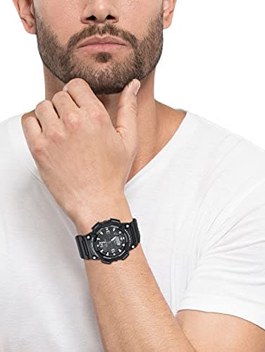 Casio AQS800W Series | Analog Digital Watch | 100M WR | Solar Powered | 1/100 SEC Stop Watch | 6-Language Day of The Week Indicator | Countdown Timer | LED Light | Multi Alarm