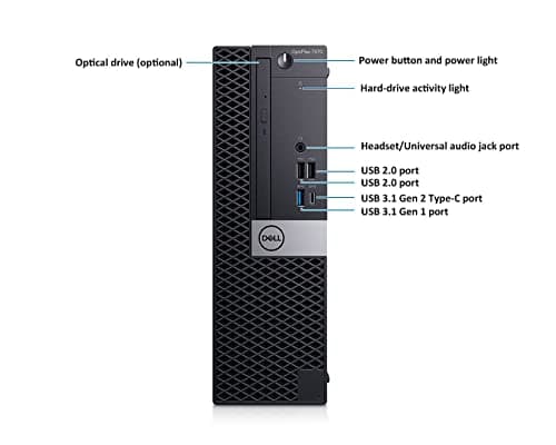 Dell OptiPlex 7070 SFF Desktop Computer PC, Intel 8 Core i7-9700 3.0GHz up to 4.70GHz,32GB DDR4 Ram New 1TB NVMe M.2 SSD,AX210 Built-in WiFi 6E,Windows 11 Pro, Wireless Keyboard & Mouse (Renewed)