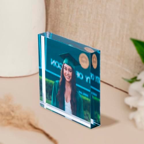 Acrylic Photo Block, Custom Photo Gifts, 3.5x3.5" | 0.6" Thick | Personalized Acrylic Print B0DBQVK5H1