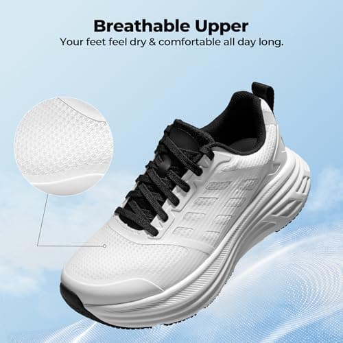 NORTIV 8 Women's Walking Shoes Cushion Running Tennis Shoes ActiveFloat Non-Slip Comfortable Breathable Workout Gym Sports Athletic Fashion Sneakers