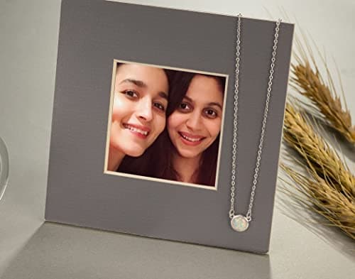 RareLove Sister in Law Christmas Gifts,Gifts for Sister in Law,925 Sterling Silver White Opal Necklace for Unbiological Bonus Sisters Gift,Wedding,Thank You,Bridesmaid,Bridal Shower Gift