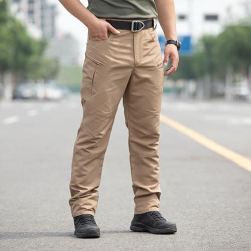 GQN Tactical Pants for Men, Water Resistant Ripstop Cargo Pants, Multifunction Work Hiking Pants, Outdoor Apparel 2026