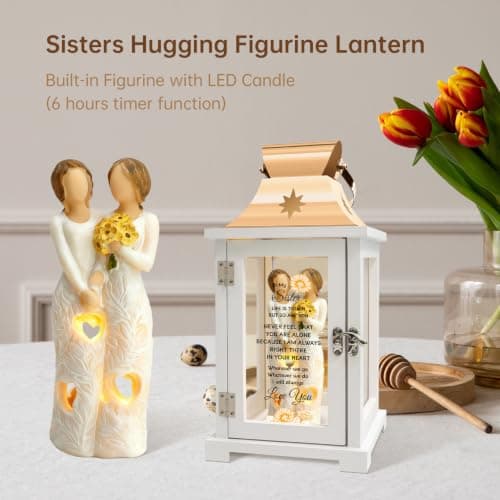 Homazing Sister Gifts Lantern - Unique Sister Gift Ideas for Mothers Day, Christmas, Thanksgiving