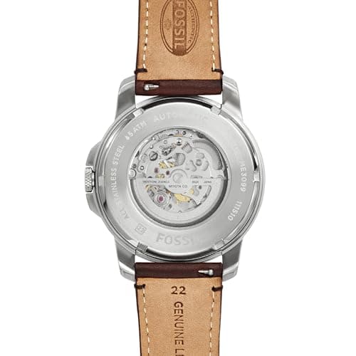 Fossil Men's Grant Quartz Stainless Steel and Leather Chronograph Watch