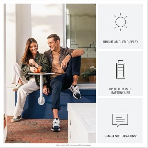 Garmin vivoactive 6 GPS Smartwatch with AMOLED Display, Slate | Advanced Health and Fitness Features, Up to 11 Day Battery, Energy Monitoring, Sleep Coach | with Signature Series Power Bundle