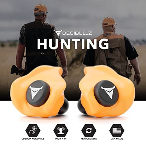 Decibullz - Custom Molded Earplugs, 31dB Highest NRR, Comfortable Hearing Protection for Shooting, Travel, Work and Concerts