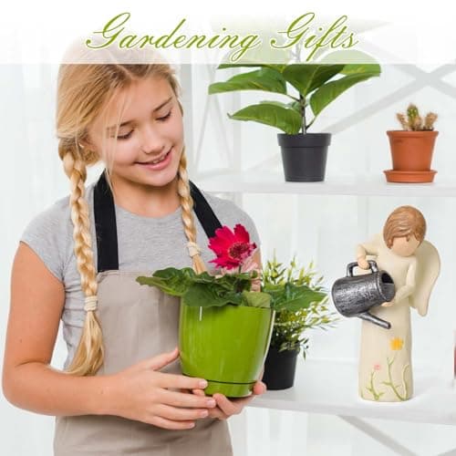 Garden Gifts for Mom, Sisters, Friends, New Home Gift Ideas, Unique Sculpted Hand-Painted Figurine Gardening Gifts for Women, Garden Gift for Gardeners Woman B0DCN2H3B2