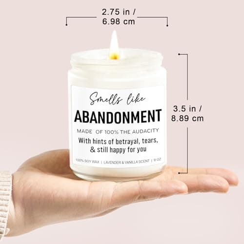 Funny Scented Candle, Coworker Leaving Gifts for Women, Men - Going Away, Goodbye, Farewell Gifts for Coworkers, Friends, Boss, Work Bestie - Retirement, Moving Away Present Ideas - 9 oz