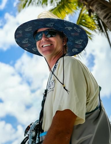 Palmyth Straw Hat for Men & Women Sun Hats, Lifeguard Hat, Beach Hat, Fishing Hat Wide Brim UPF 50+ Sun Protection