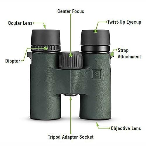 Vortex Bantam HD 6.5x32 Youth Binoculars - HD Optical System, XR Lens Coatings, Rubber Armor, Tripod Adaptable, Waterproof, Fogproof, Shockproof - Unlimited, Unconditional Warranty