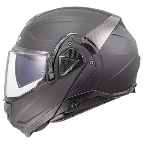 LS2 Helmets Advant II Modular Motorcycle Helmet W/SunShield (Matte Concrete Gray - Large)