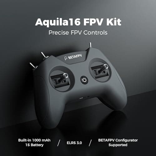 BETAFPV Aquila16 FPV Kit with LiteRadio 2 SE Transmitter for Simulator, VR03 Goggles with DVR Recording Function, 3 Flight Modes, Supported 1S RTF Kit for FPV Beginner to Fly Indoor & Outdoor ELRS V3