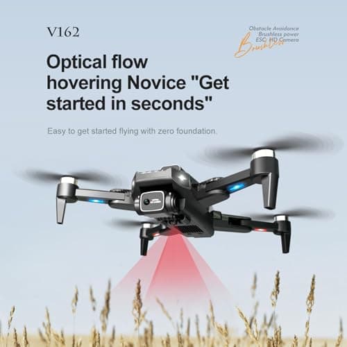 4K Dual-Camera Drone with GPS for Adults & Teens - Foldable RC Quadcopter with Auto Focus, 30 Mins Flight Time, Follow Me, Waypoint Flight, Headless Mode, 6-Axis Gyro, One-Key Emergency Stop - Black