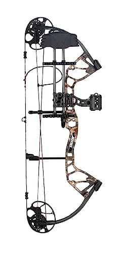 Bear Archery Royale Ready to Hunt Compound Bow Archery Set with Archery Accessories for Adults and Youths, 12”- 27” Draw Length, 5-50 Lbs Draw Weight, Up to 290 FPS