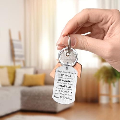 Yobent Birthday Gifts for Men Women Him, Happy Birthday Personalized Keychain, Men Gifts for Bday Unique B0CQ8GFN4W