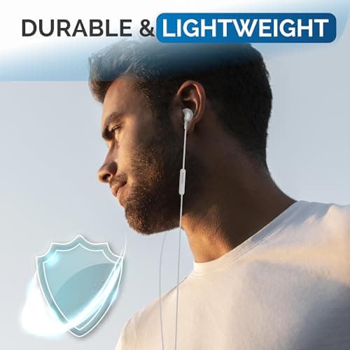 PHILIPS Wired Earbuds USB C with Microphone, in Ear Type C Headphones with mic, Powerful Bass, Lightweight, USB-C Wired Earphones, 3-Button in-line Remote Ear Buds (Black-Gray) (White)