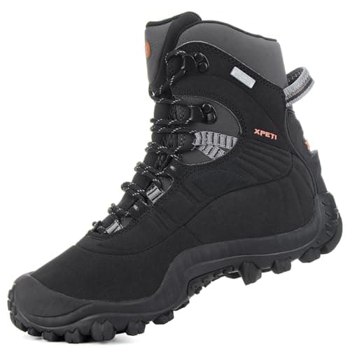 XPETI Men’s Thermator Mid-Rise Lightweight Hiking Insulated Non-Slip Outdoor Boots