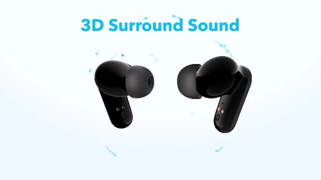 Soundcore P30i by Anker Noise Cancelling Earbuds, Strong and Smart Noise Cancelling, Powerful Bass, 45H Playtime, 2-in-1 Case and Phone Stand, IP54, Wireless Earbuds, Bluetooth 5.4 (Black)