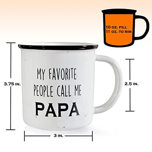 MAINEVENT Papa Coffee Mug, 11 oz, Ceramic, Funny, Best Papa Mug, Fathers Day Gift B09PSL3HZV