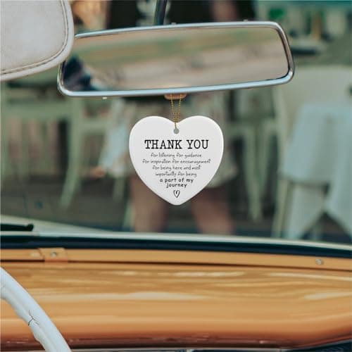 Thank You Gift for Women Friend Ornament Keepsake Sign Heart Plaque Thank You Being a Part of My Journey Appreciation Gifts for Women Men Coworker Boss Friend