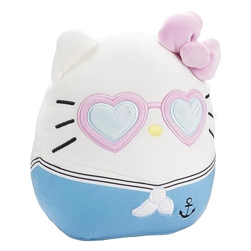 Soft Squishy Collectible Sanrio Summer Stuffed Animal Toy Gift for Kids, Boys & Girls Squishmallows 8-Inch Hello Kitty Sailor Jazwares Plush B0BT86R95G