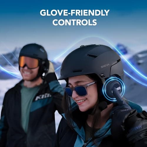 Sena Latitude S2 Snow Sports Smart Helmet with Bluetooth Connectivity and Mesh Intercom Communication