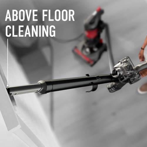 Hoover Rewind Pet Upright Bagless Vacuum Cleaner for Carpet and Hard Floors, Automatic Cord Rewind, Above Floor Cleaning Corded Vacuum Cleaners for Home Use, Gray