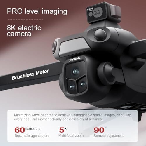 V918 GPS Drone with 8K Camera for Adults, RC Drones with 5 inch HD Screen, 60 Mins Flight Time, 3KM Long Control Range, 360° Obstacle Avoidance, Headless Mode, Auto Return, Circle Fly and Follow Me, Lightweight and Foldable Quadcopter for Beginner Gifts Toy, Under 249g
