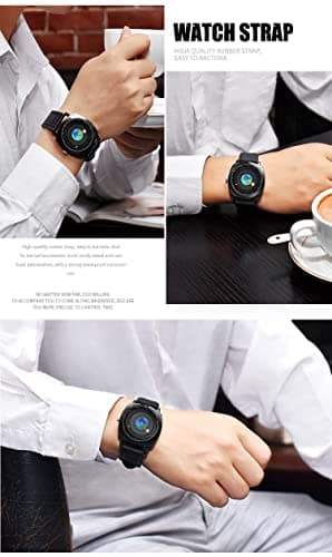 MINILUJIA Waterproof World Map Watches for Men Classic Earth Globe Moon Sun Rotating Eye-catching Cool Unique Mens Watches