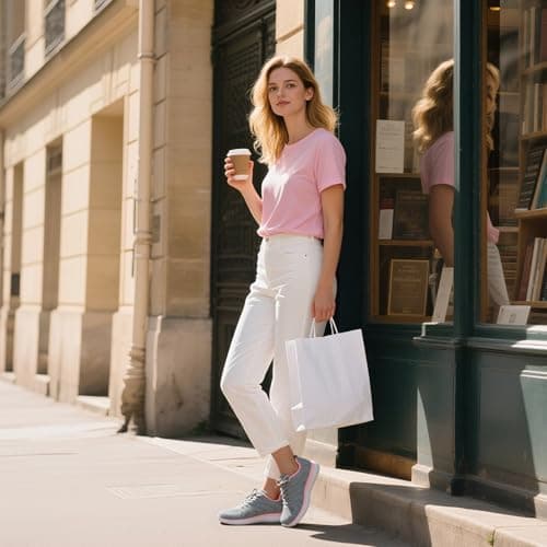 STQ Tennis Shoes Womens Sneakers Breathable Mesh Walking Shoes Arch Support Orthopedic Athletic Workout Gym Running Shoe for Travel Jogging Sports Cross Training