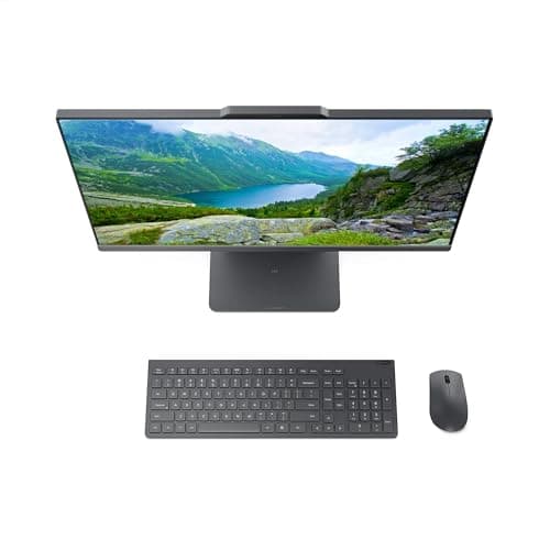 Lenovo IdeaCentre All-in-One Desktop Computer, 24" FHD Display, 6-core AMD Ryzen 5 7535HS, 32GB DDR5, 1TB SSD, Wi-Fi 6, HDMI in&Out, Wireless KB&Mouse, Windows 11 Home