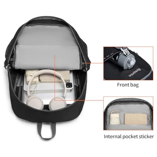 35L Lightweight Packable Backpack – Durable Foldable Daypack for Travel, Hiking, and Gym (Black)